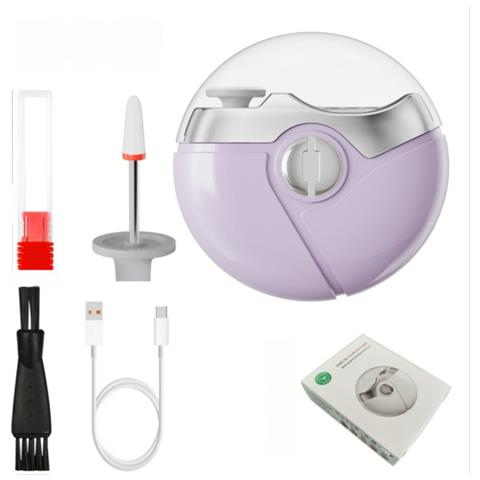 Tagliaunghie E Levigatrice Elettrica 3-in-1: Sicuro, Automatico Con Luce Led Purple - Foto 2