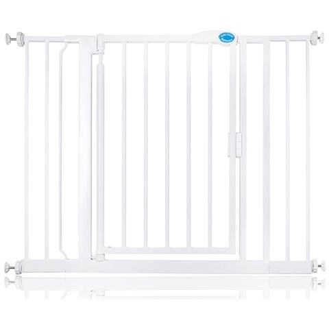 Bettacare Cancelletto Per Animali Con Chiusura Automatica, 103,8cm - 110,8cm, Bianco - Foto 1