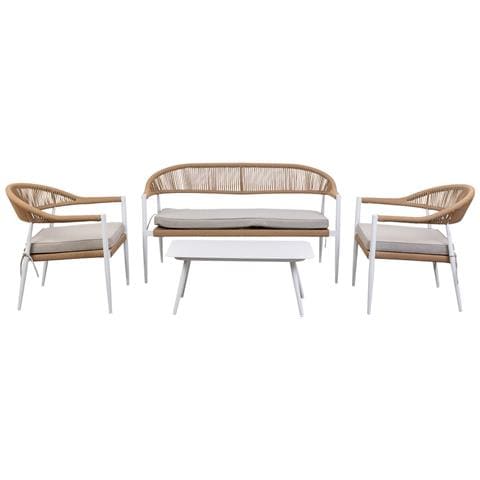 Tavolo, Divano E 2 Poltrone Multicolore 100x55x45, 68x69x75, 138x69x75 - Foto 1