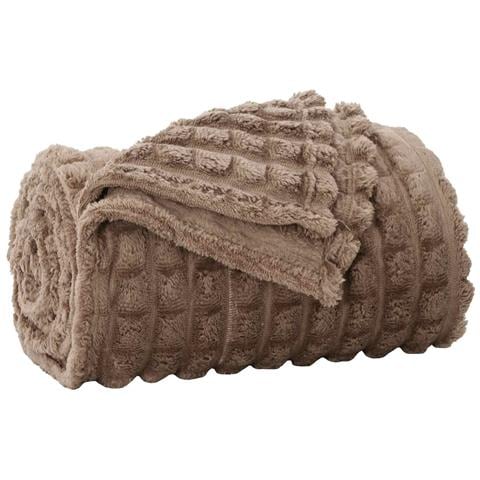 Coperta Cammello 240 x 220 cm Panno - Foto 1