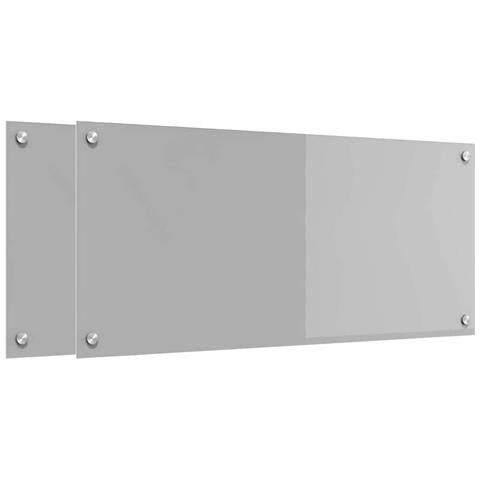Rivestimento da Cucina 2 pcs Grigio chiaro 90 x 40 cm - Foto 1