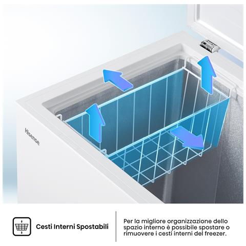 FT145N1AWE congelatore Congelatore a pozzo Libera installazione 141 L Bianco - Foto 10