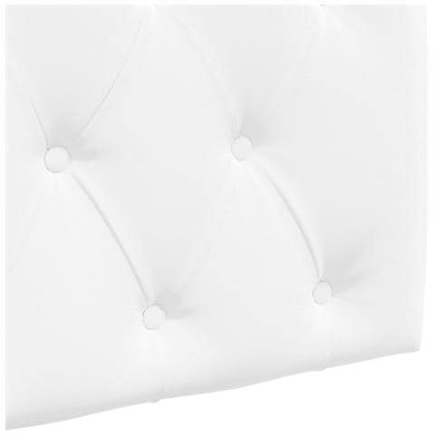Testiera sospesa Con luce LED Bianco Tessuto - Foto 9