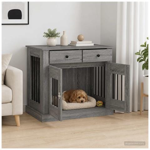 Mobile da cassa per cani Sonoma grigio 90 x 47,5 x 80 cm - Foto 2