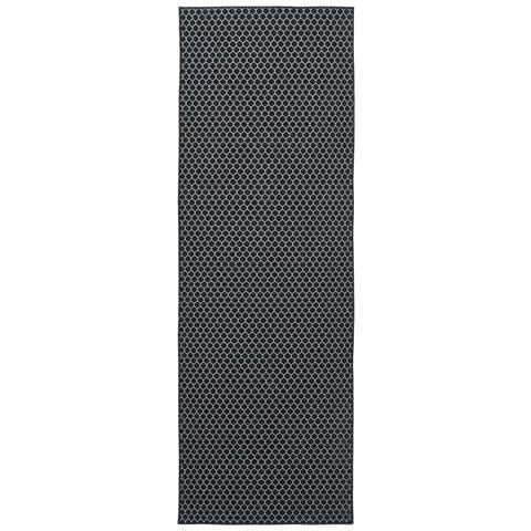 Runner Tappeto ORIZ 1150 gsm Motivo in rete nera - Foto 1
