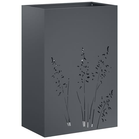 Vaso da giardino Antracite 50 x 30 x 75 cm - Foto 1