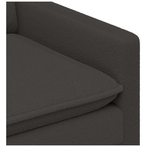 Set di divani 2 pz Grigio Scuro Tessuto - Foto 2