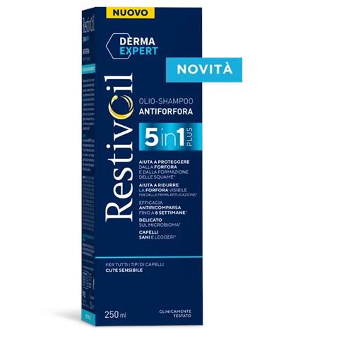 Restivoil Derma Expert Shampoo Antiforfora 5 in 1 250 ml - Foto 1