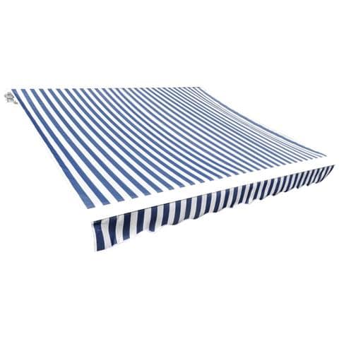 Tenda Parasole in Tela Blu e Bianco 4x3m (Telaio non Incluso) - Foto 1
