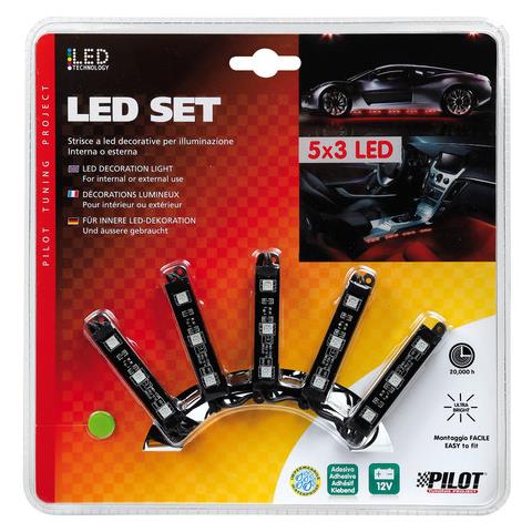 Led Set 5 X 3led, Rosso - Foto 2