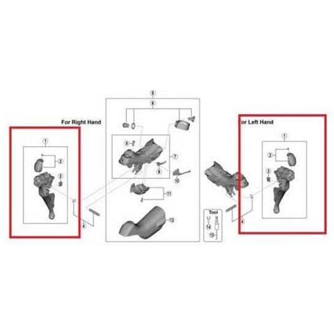 Leve Lever Right R8000 Ricambi Dei Componenti One Size - Foto 1