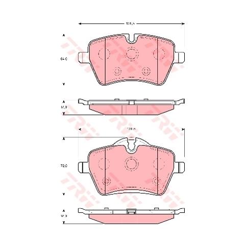 Kit Pastiglie Freno Gdb1712 - Foto 3