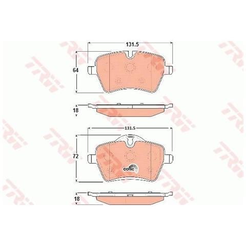 Kit Pastiglie Freno Gdb1712 - Foto 1