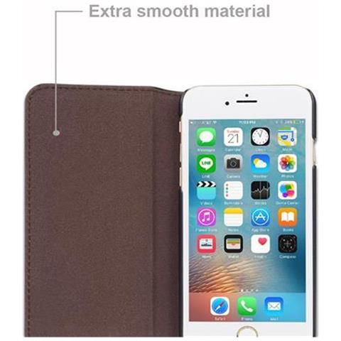 Custodia Compatibile Con Apple Iphone 6 / Iphone 6s In Marrone Antico - Coperchio Protettivo Con Chiusura Magnetica Invisibile E Funzione Stand - Foto 9