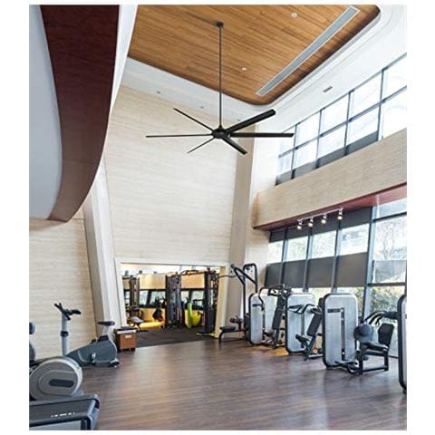 Widespan Ceiling Fan, Matte Black, 254 Cm - Foto 2