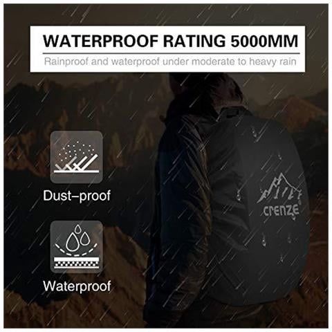 Copertura Della Pioggia Dello Zaino 15-90l Copertina Zaino Impermeabile Con Riflettente Per Lescursione Del Campeggio In Bicicletta Viaggiare - Foto 2