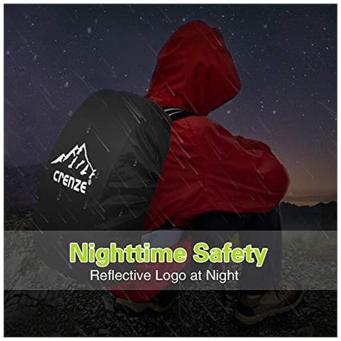 Copertura Della Pioggia Dello Zaino 15-90l Copertina Zaino Impermeabile Con Riflettente Per Lescursione Del Campeggio In Bicicletta Viaggiare - Foto 4