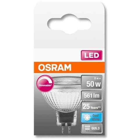Spot Mr16 Led 36 ° Vetro Variabile - 8w Equivalente 50 Gu5.3 - Bianco Freddo - Foto 1