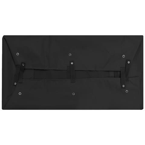 Telo per Carrello da Giardino Nero 86x46x22 cm Tessuto - Foto 2