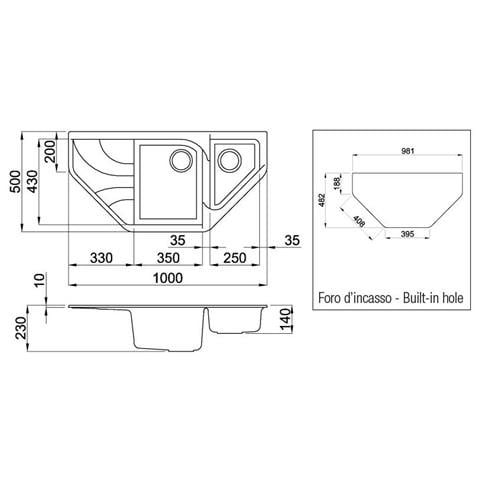Lav. Ego Esa 100x50 2vg Bianco Antico 62 - Foto 2