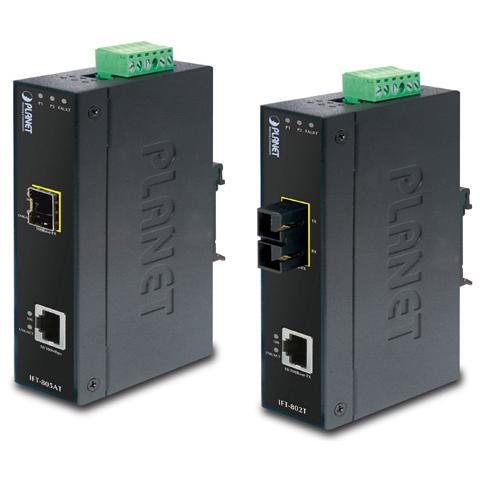 IFT-805AT, Fast Ethernet, 100BASE-TX, 100BASE-FX, Cablato, SFP, -40 - 75 °C - Foto 1