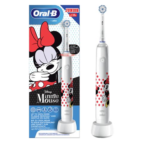 Oral-b Junior Spazzolino Elettrico Ricaricabile Pro 3 Minnie Per Bambini. 1 Spazzolino + 1 Testina - Foto 2