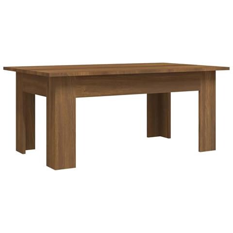 Tavolino Salotto Rovere Marrone 100x60x42 Cm Legno Multistrato - Foto 1