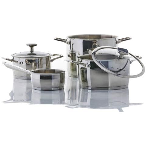 Batteria di Pentole 6 Pezzi Accordo Acciaio Inox Antiaderente Per Tutti i Piani Cottura - Foto 2