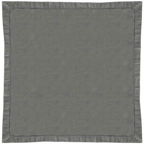 Tovaglia Cucina Soggiorno In Cotone Con Orlo A Giorno In Tinta Unita Vari Colori Ajour 85x85cm Grigio Scuro - Foto 1