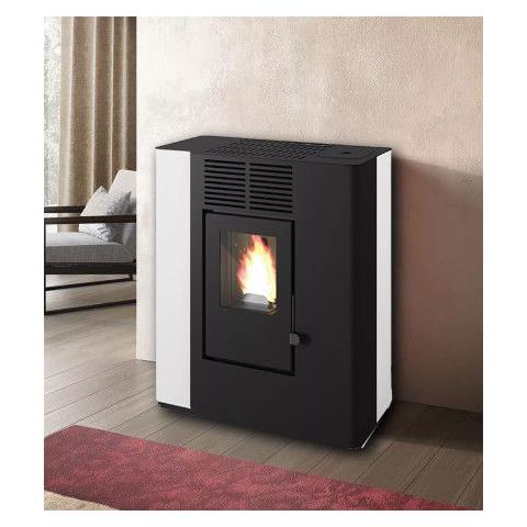 Nella - Stufa A Pellet Canalizzata Da 9.4 Kw Bianco - Foto 2