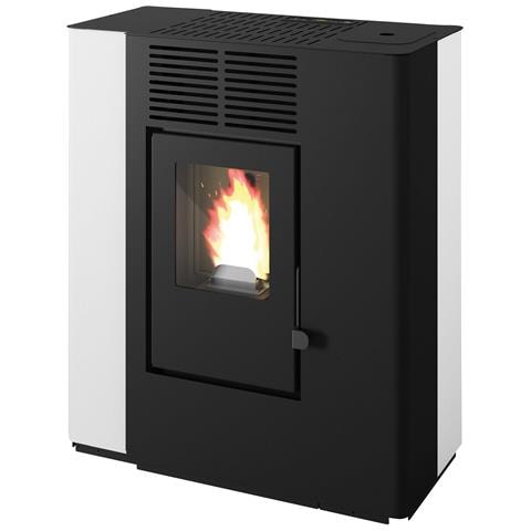 Nella - Stufa A Pellet Canalizzata Da 9.4 Kw Bianco - Foto 1