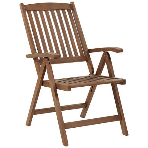 Set Bistrot Con Cuscini Pieghevole Amantea Legno D'acacia Bianco Sporco - Foto 7