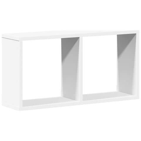 Mobile A Parete 60x16x30 Cm Bianco In Legno Multistrato - Foto 2