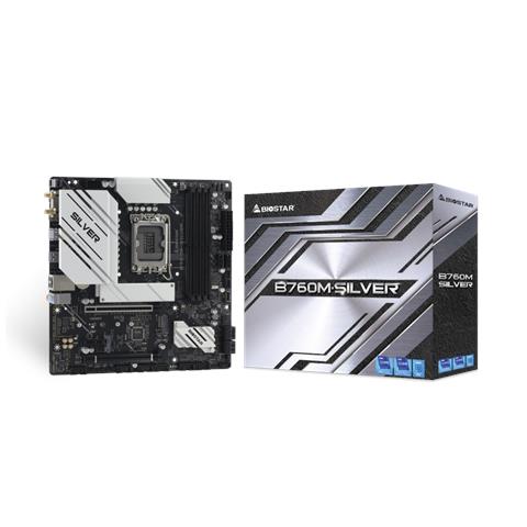 Biostar B760M-SILVER scheda madre Intel B760 LGA 1700 micro ATX - Foto 4