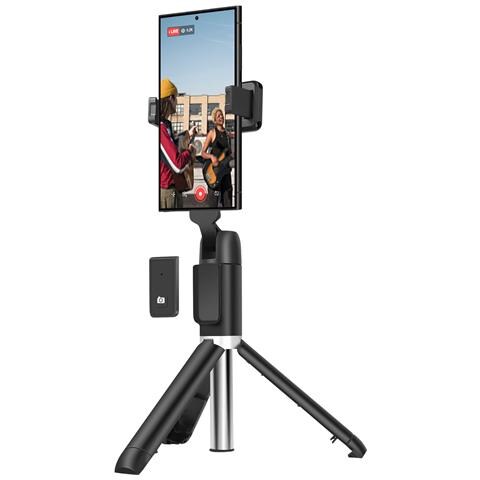 Palo Per Selfie Bluetooth Con Telecomando E Treppiede Originale, Nero - Foto 1