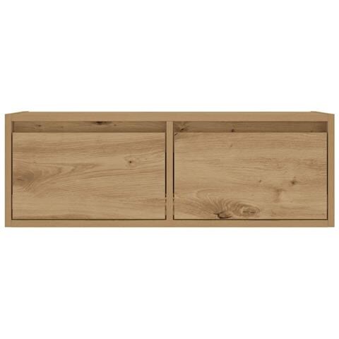 Mobile Porta TV con Luci LED Rovere Artigianale 75x35,5x25 cm - Foto 10