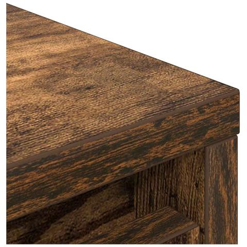 Scarpiera Rovere Fumo 57x34x76 cm in Legno Multistrato - Foto 9