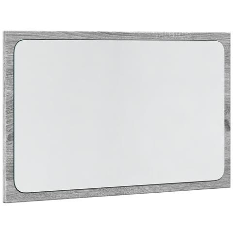 Specchio Da Bagno Con Led Grigio Sonoma 60x8,5x38 Cm Truciolato - Foto 3