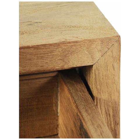 Comodino 40x30x50 Cm In Legno Massello Di Teak - Foto 8