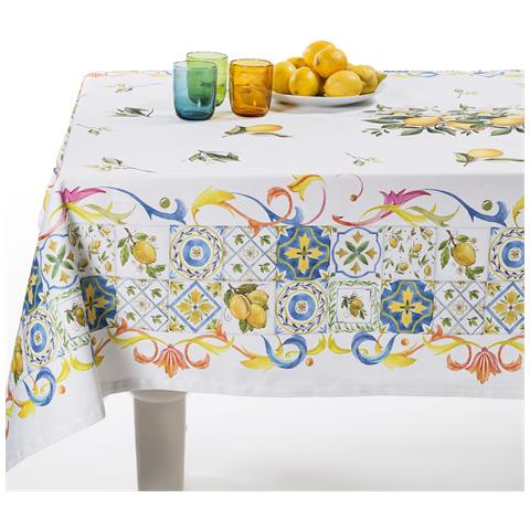 Tovaglia Da Tavola Cm 150x280 Sorrento In Cotone Colore Neutro Misura Cm 150x240 - Foto 1