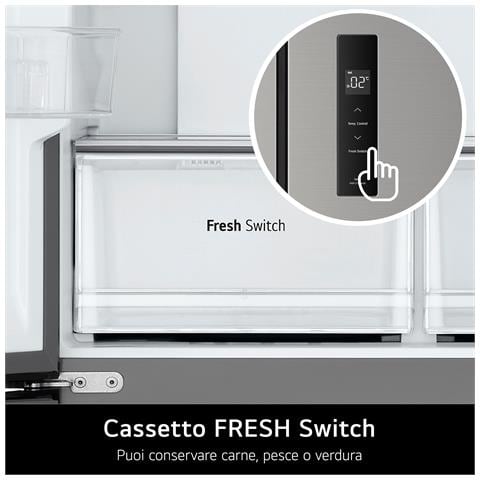 GMM41MSBEM Frigorifero Multidoor Slim, Classe E, 474L, Total No Frost, Cassetto Fresh Switch, Silver - Foto 20