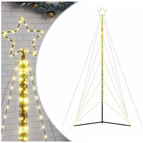 Albero di Natale a LED 615 LED Bianco Caldo 404,5 cm - Foto 1