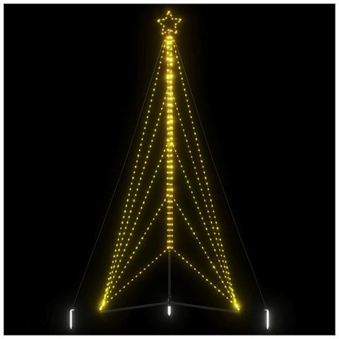 Albero di Natale a LED 615 LED Bianco Caldo 404,5 cm - Foto 2