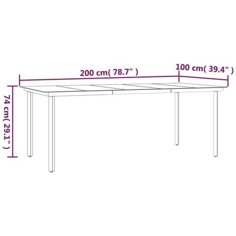 Set da Pranzo da Giardino 7 pz con Cuscini Beige in Polyrattan - Foto 9