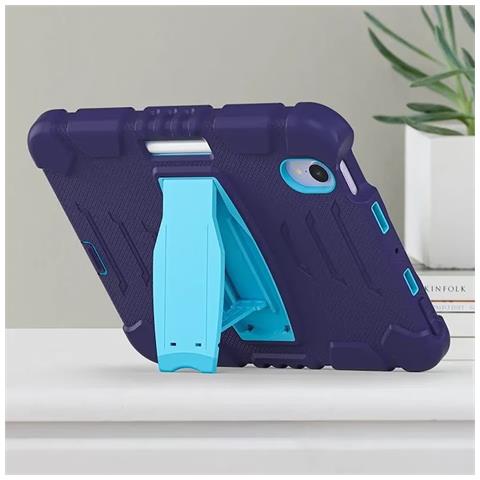 Custodia Per Ipad Mini 6 8.3” Con Supporto E Alloggiamento Per Stilo Blu Navy - Foto 2
