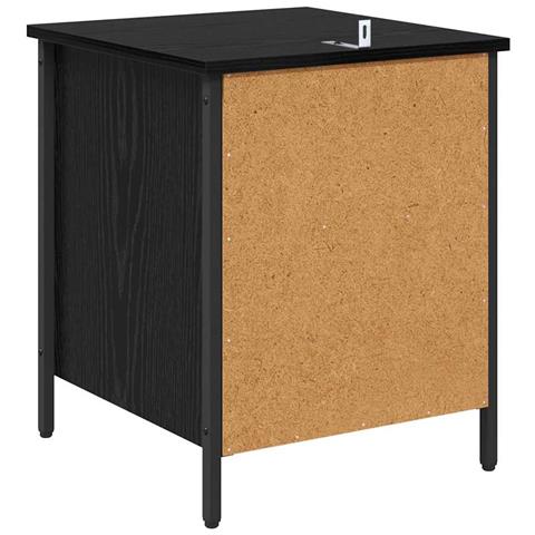 Armadio da Notte con cassetto 2 pcs Rovere nero 40 x 42 x 50 cm - Foto 9