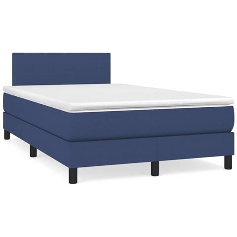 Giroletto a Molle con Materasso Blu 120x190 cm in Tessuto - Foto 2