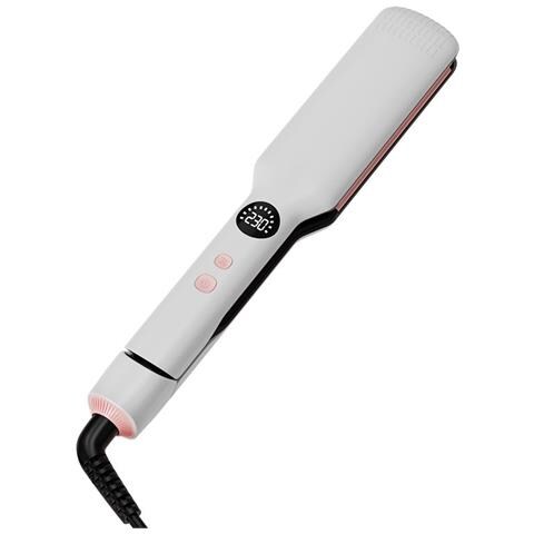 Piastra Per Capelli Professionale A Riscaldamento Rapido Per Uso Domestico - Liscia E Riccia 2 In 1 White - Foto 1