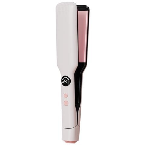 Piastra Per Capelli Professionale A Riscaldamento Rapido Per Uso Domestico - Liscia E Riccia 2 In 1 White - Foto 2