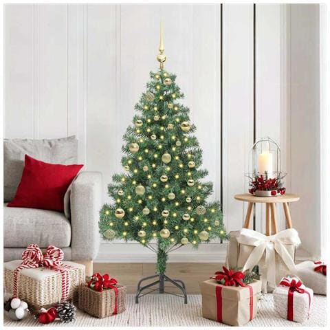 Albero di Natale con 150 LED con supporto Verde 150 cm PVC - Foto 2